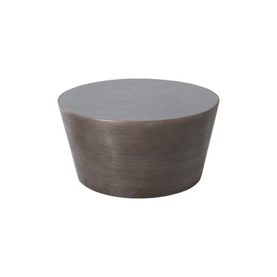 Phillips Collection Kono Coffee Table - Bronze Finish with Concrete Top