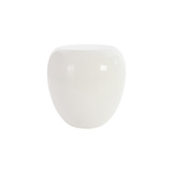 Phillips Collection River Stone Side Table - Gel Coat White