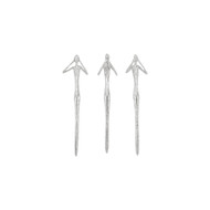 Phillips Collection See - Speak - Hear No Evil Wall Art - Silver Leaf - Set Of 3