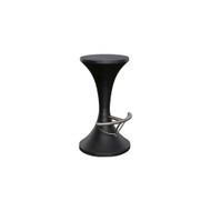 Phillips Collection Marley Bar Stool - Burnt - Stainless Steel Foot Rest