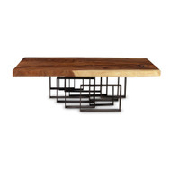Phillips Collection Score Coffee Table - Chamcha Wood - Iron Base