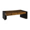 Phillips Collection Criss Cross Coffee Table on Black Iron Legs - Chamcha Wood