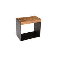 Phillips Collection Iron Frame Stool - Natural
