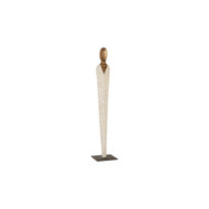 Phillips Collection Vested Female Sculpture - Medium - Chamcha - Natural - White - Gold