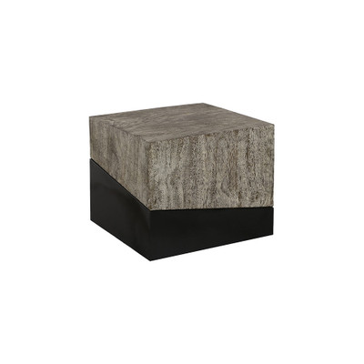 Phillips Collection Geometry Side Table - Gray Stone - Large