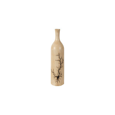 Phillips Collection Lightning Bottle - Mango Wood - Long Neck