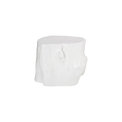 Phillips Collection Log Stool - Gel Coat White - LG