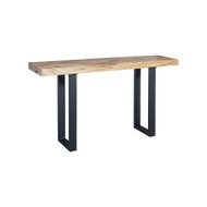 Phillips Collection Origins Straight Edge Console Table - Metal U Legs - Matte - Black