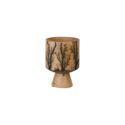 Phillips Collection Lightning Vase - Mango Wood - Cup Shape