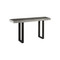 Phillips Collection Origins Straight Edge Console Table - Metal U Legs - Gray Stone Finish