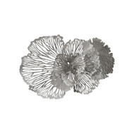 Phillips Collection Flower Wall Art - Medium - Gray - Metal