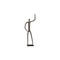 Phillips Collection Abstract Figure on Metal Base - Bronze Finish - Arm Up