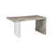 Phillips Collection Waterfall Desk - Gray Stone - Acrylic Leg