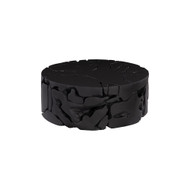 Phillips Collection Teak Chunk Round Coffee Table - Black