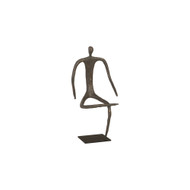 Phillips Collection Abstract Figure on Metal Base - Bronze Finish - Leg Folded