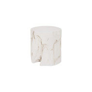 Phillips Collection Slice Stool - Round - White Stone