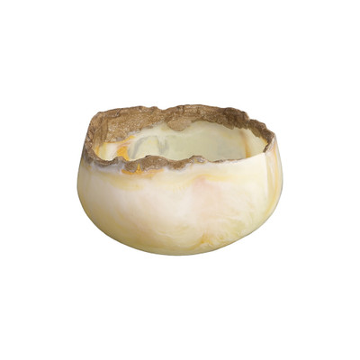 Phillips Collection Cast Onyx Bowl - White Cloud