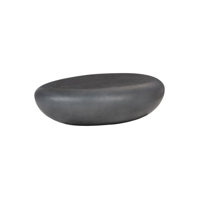 Phillips Collection River Stone Coffee Table - Charcoal Stone - Large