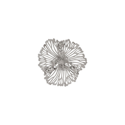 Phillips Collection Flower Wall Art - Extra Small - Gray - Metal