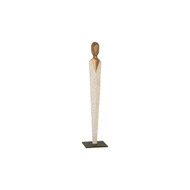 Phillips Collection Vested Female Sculpture - Small - Chamcha - Natural - White - Gold
