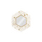 Phillips Collection Hexagon Honeycomb Mirror Brass