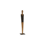 Phillips Collection Vested Male Sculpture - Medium - Chamcha - Natural - Black - Copper