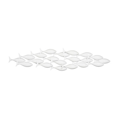 Phillips Collection School of Fish Wall Art - Matte White