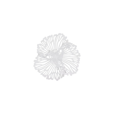 Phillips Collection Flower Wall Art - Extra Small - White - Metal