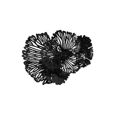 Phillips Collection Flower Wall Art - Small - Black - Metal