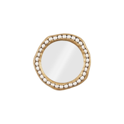 Phillips Collection Pearl Mirror - Gold Leaf - Round