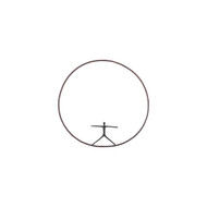 Phillips Collection Olympic Figure in Iron Ring - Black - Rust - Style B