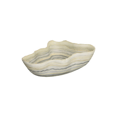 Phillips Collection Cast Gray Onyx Bowl - Faux Finish - Large