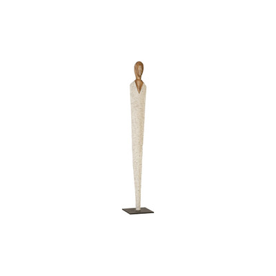 Phillips Collection Vested Female Sculpture - Large - Chamcha - Natural - White - Gold