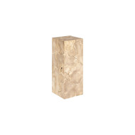Phillips Collection Teak Slice Pedestal - Square - Bleached - MD