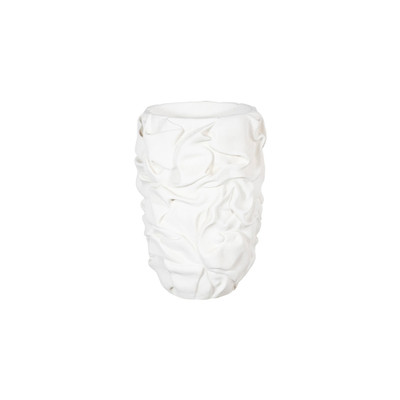 Phillips Collection Drape Planter - White Stone