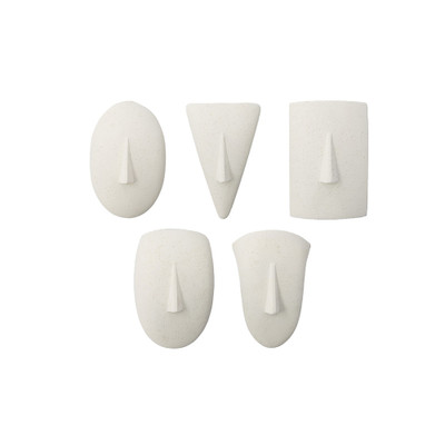 Phillips Collection Geometric Cycladic Wall Art - Set of 5 - White Stone