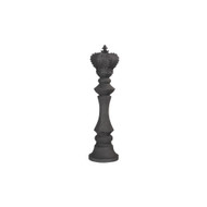 Phillips Collection King Chess Sculpture - Cast Stone Black