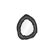 Phillips Collection Geode Mirror - Black And Silver - Matte
