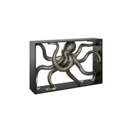 Phillips Collection Octo Framed Console Table - Wood Frame - Silver Leaf