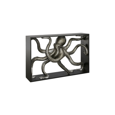 Phillips Collection Octo Framed Console Table - Wood Frame - Silver Leaf