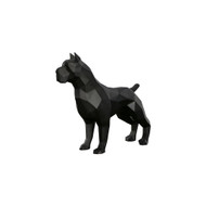 Phillips Collection Pitbull Facet Sculpture - Matte Black