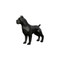 Phillips Collection Pitbull Facet Sculpture - Matte Black