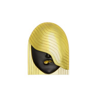 Phillips Collection Fashion Faces Wall Art - Large - Her Left Wave - Black and Gold