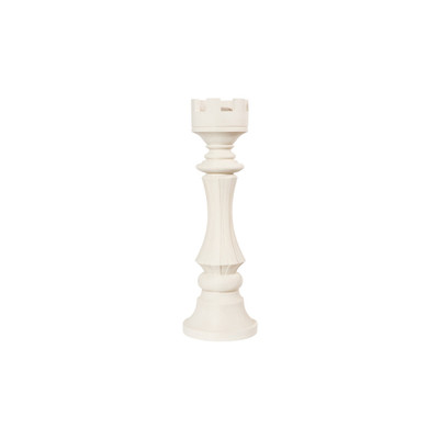 Phillips Collection Rook Chess Sculpture - Cast Stone White
