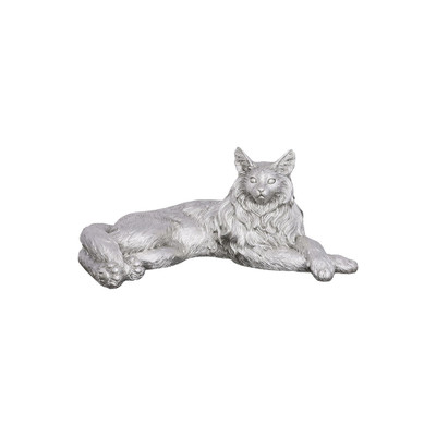 Phillips Collection Cat Sculpture - Silver Leaf
