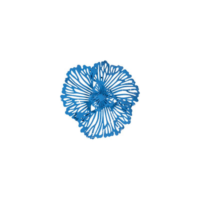 Phillips Collection Flower Wall Art - Extra Small - Blue - Metal