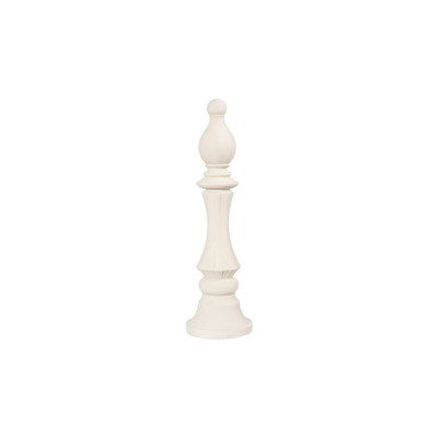 Phillips Collection Bishop Chess Sculpture - Cast Stone White