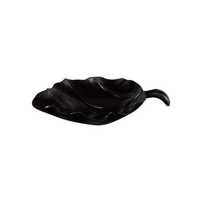 Phillips Collection Leaf Bowl - Teak Wood - Black