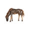 Phillips Collection Mustang Horse Armored Sculpture - Grazing - Natural Bronze Finish