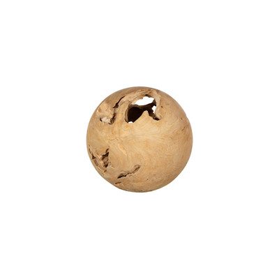 Phillips Collection Teak Wood Ball - Medium - Bleached